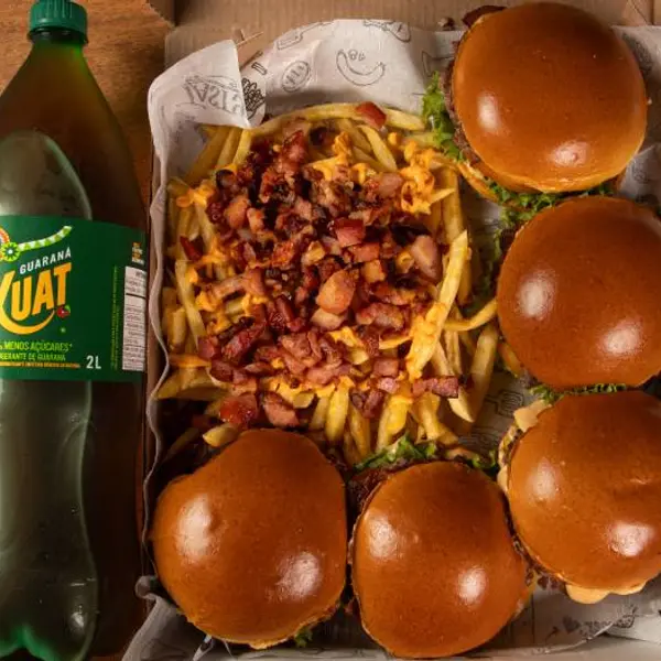 Combo 5 burgers + batata